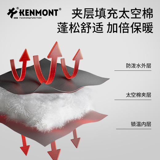 卡蒙冬季防泼水保暖两戴护耳雷锋帽KM-5275 商品图7