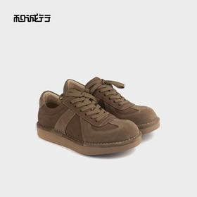 和诚行 2024秋冬新款复古休闲鞋德训鞋男厚底时尚百搭板鞋1950072