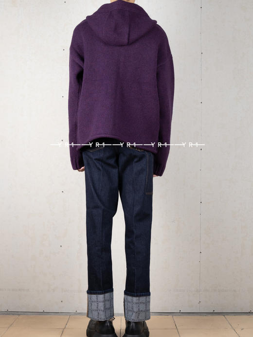 JW Anderson | 拉链船锚徽logo连帽针织衫 商品图2