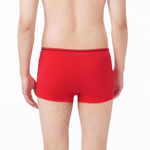 都市丽人都市锋尚内裤简约基础平角裤40S棉拉架男士内裤FKTCD5 商品图3