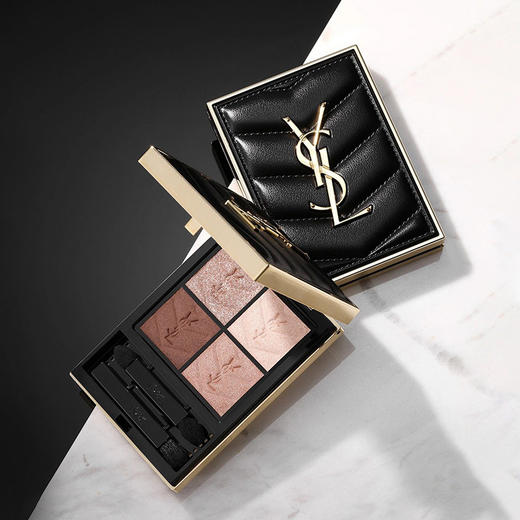 YSL圣罗兰高定皮革四色眼影盘4g粉质细腻上眼显色【CDF】 商品图3
