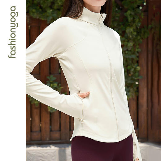 凡圣瑜伽裸塑修身设计感外套FC13861 商品图9