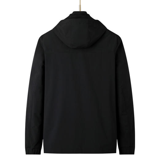 【可拆卸帽】【新款DSZ】大依优型大码男装连帽夹克加肥加大休闲夹克胖子宽松外套上衣户外 商品图6