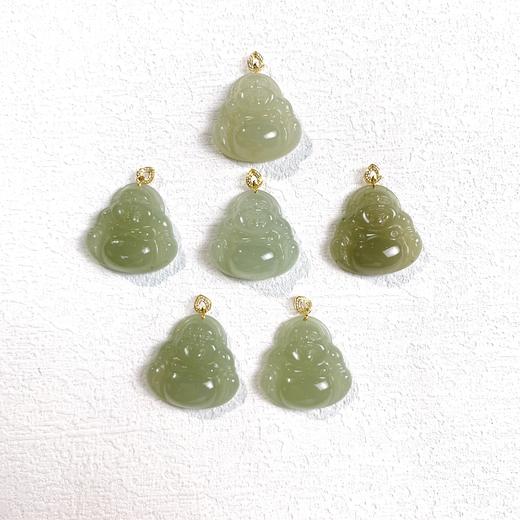 玉美人菲菲HZ#18K和田玉佛公吊坠约22*22mm-多样性发一 商品图0