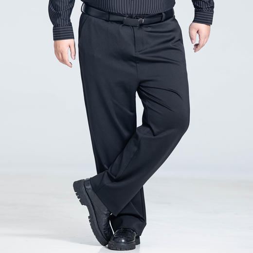 【高腰加长】【新款DSZ】大依优型大码商务休闲裤直筒长裤男舒适休闲商务简约百搭加肥加大男装 商品图4