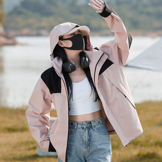 情侣款三防冲锋衣 | 防风+防污+防水 透气不闷热 防风御寒 版型时尚 多色可选 商品图4