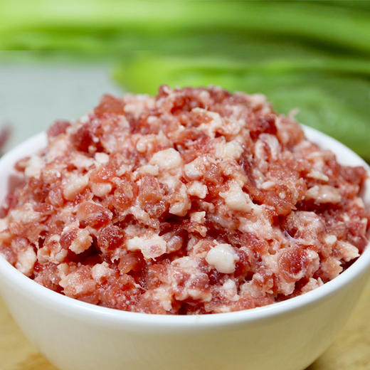 【3份包邮】安心猪肉馅 粮食喂养国产猪 2:8肥瘦比 做饺子馅肉饼250g*2袋 商品图1