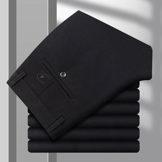 【新款DSZ】大依优型大码商务休闲裤直筒长裤男舒适休闲商务简约百搭加肥加大男装 商品图2