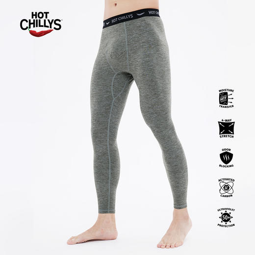 Hotchillys热椒桃皮徒步速干秋冬户外跑步训练轻量保暖男运动裤5617 商品图2
