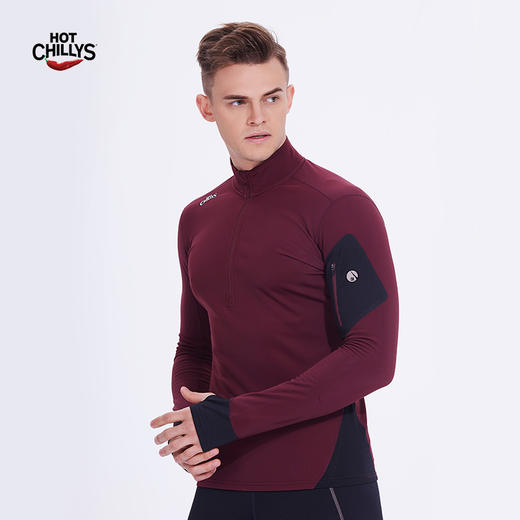HOTCHILLYS热椒 F9拉领运动保暖上衣滑雪登山排汗透气 HA4033 商品图1