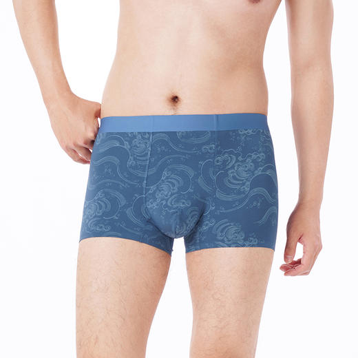 都市丽人都市锋尚内裤铂金舒适平角裤60S莫代尔男士内裤FKT4B1 商品图1