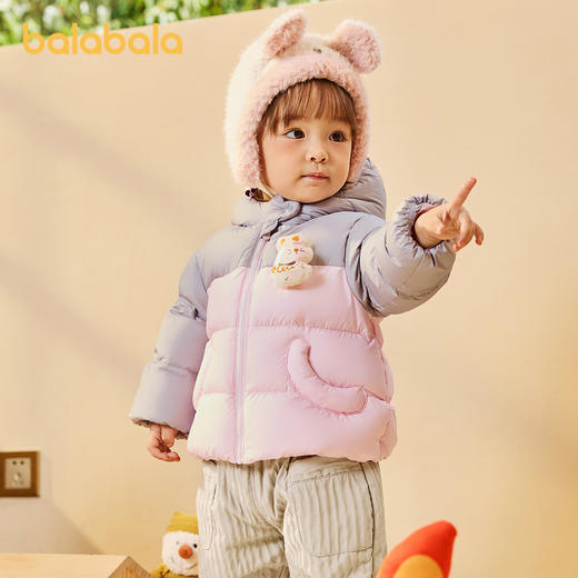 巴拉巴拉宝宝羽绒服男童童装婴儿秋冬女童外套新款户外保暖萌 商品图1