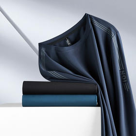 【新款DPF】大依优型大码长袖卫衣圆领套头加肥加大宽松休闲上衣男士打底