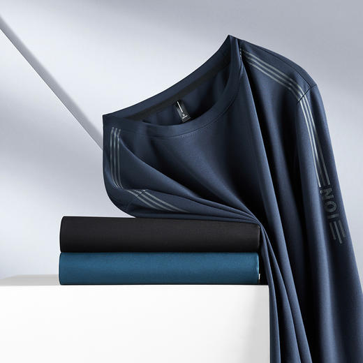 【新款DPF】大依优型大码长袖卫衣圆领套头加肥加大宽松休闲上衣男士打底 商品图0