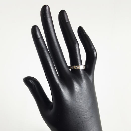 【定制款】AU750白金时尚经典定制款8钻LOVE钻石戒指59号20151021LM01现售价：4880 商品图5