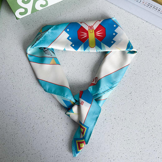 【五峰文创】五峰游礼丝巾土家特色西兰卡普创意丝巾 商品图3