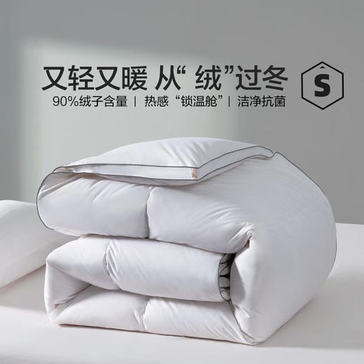 水星家纺90%白鸭绒冬被-雪弥尔抗菌羽绒冬被 商品图1