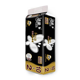 【ZY25】洁柔无芯卷纸 黑Face加厚4层125克卫生纸*12卷