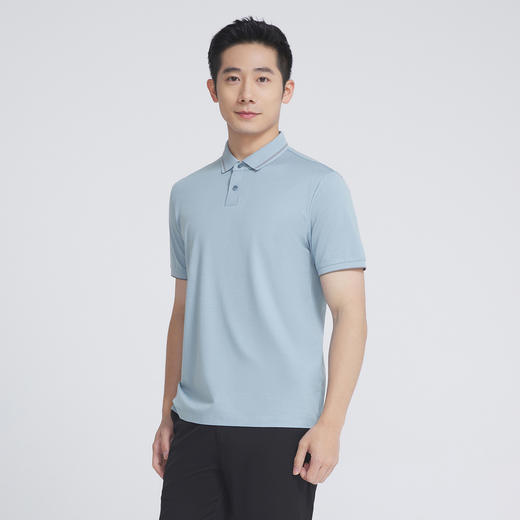 【大都会】雅戈尔 男士蓝色短袖T恤 商品图2