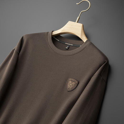 【新款DDS】大依优型大码重工卫衣长袖休闲加肥加大男士胖子大码内搭上衣打底显瘦 商品图8