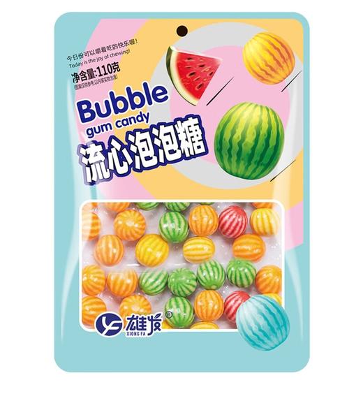 雄发流心泡泡糖110g 商品图0