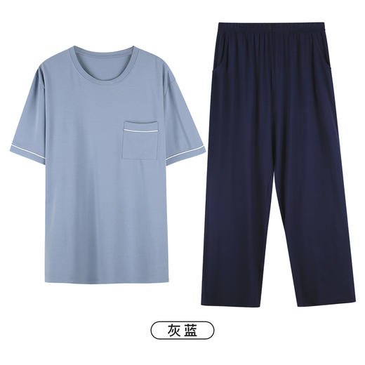 I'd爱帝男士简约圆领套头短袖长裤套 商品图5