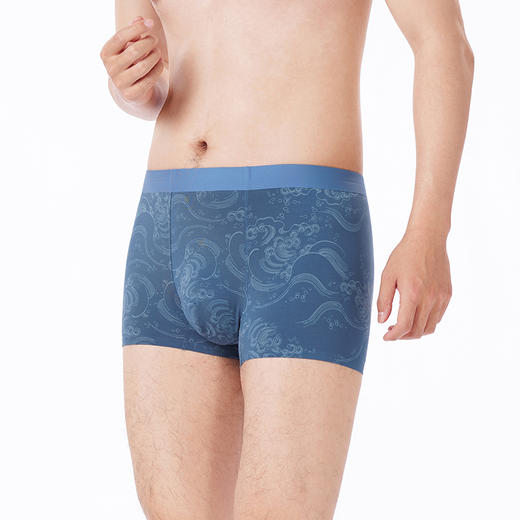 都市丽人都市锋尚内裤铂金舒适平角裤60S莫代尔男士内裤FKT4B1 商品图2