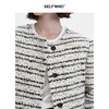 SELFWHO羊毛混纺小香风短外套女2024秋季新款正肩箱型粗花呢开衫 商品缩略图3