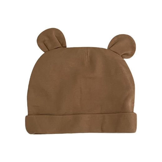 【哇!小熊耶~】春秋婴儿帽0一3月小帽子初生宝宝无骨胎帽秋纯棉套头帽 商品图4