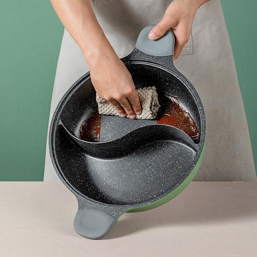 炊大皇  竹青石鸳鸯火锅30cm HG30ZQ 商品图2