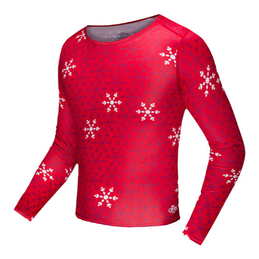 HOTCHILLYS热椒儿童圣诞运动保暖圆领内衣排汗速干上衣HCA4090P 商品图4