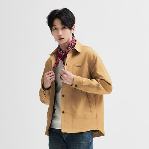 【新品上新】HX 春秋季翻领茄克衫外套S105433048101/02/03 商品图4