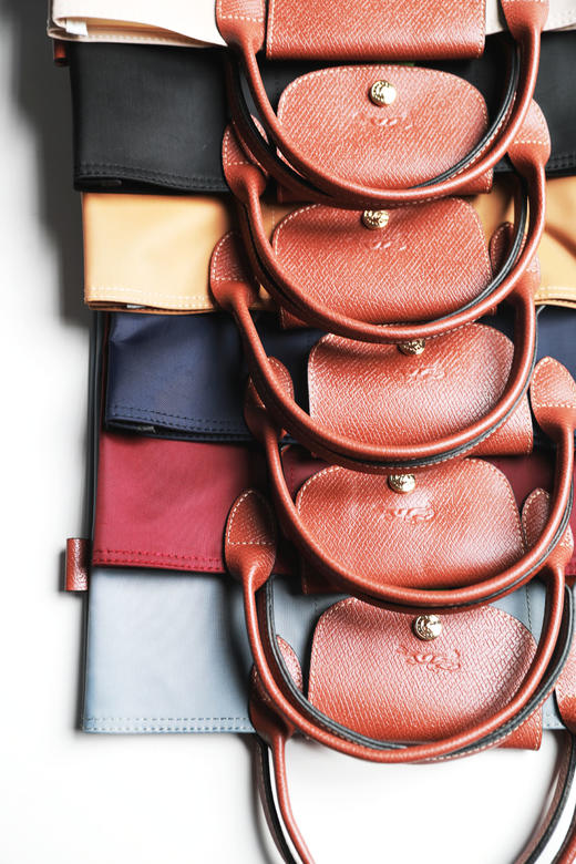 可再生面料，法式手提托特包。牛皮手柄大容量复古包袋女A081960 商品图4