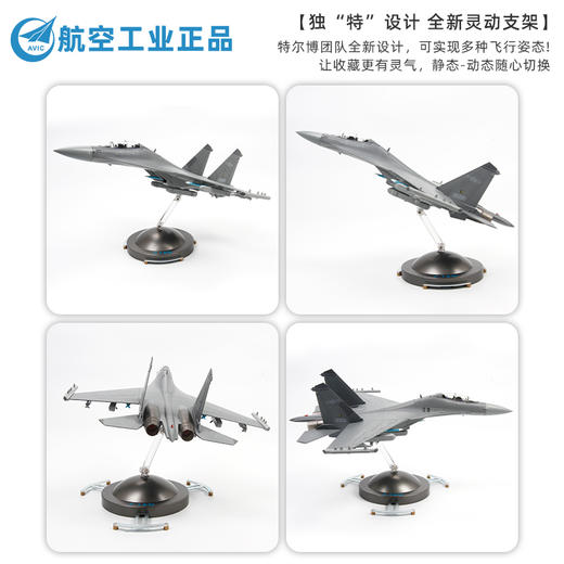 【正版授权 豪华拼装】特尔博新品1:72歼16D电子战飞机模型合金仿真成品 商品图3