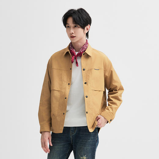 【新品上新】HX 春秋季翻领茄克衫外套S105433048101/02/03 商品图3