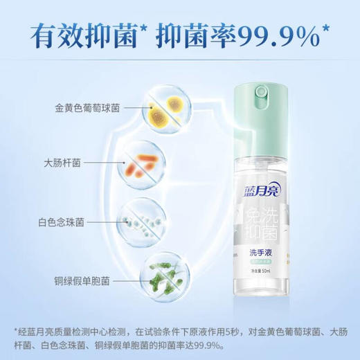 【ZY25】蓝月亮喷雾型免洗洗手液  天然迷迭香50ml 商品图2