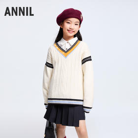 男女童针织衫冬季新款安奈儿童装EM444650