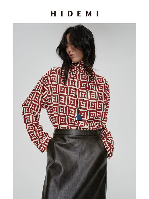 HIDEMI昨日我是月亮系列设计感半月金属链条麂皮绳叠戴项链 商品图5