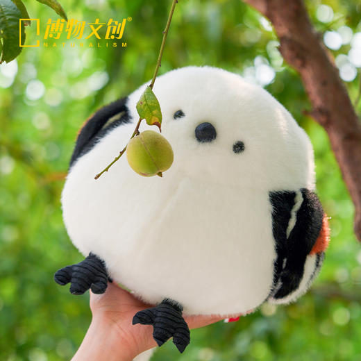 博物文创 圆宝系列北长尾山雀 肥啾儿 毛绒玩偶七夕圣诞节日礼物 商品图1