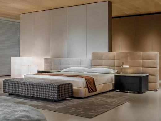 劳伦斯 床 | 分体高矮床头、皮布面料可选，详询客服 商品图1