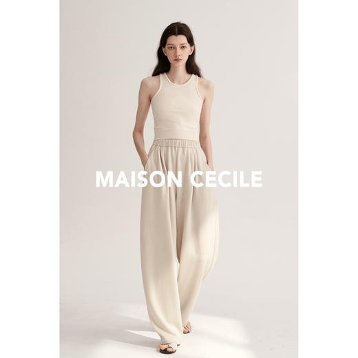 MAISON CECILE四色/软糯松弛感运动休闲版松紧腰神裤 商品图1