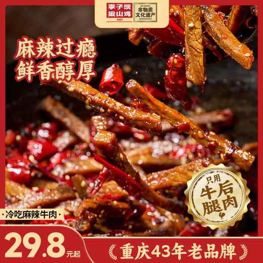 【麻辣牛肉】麻辣劲道肉香不燥。川渝地区满99元包邮，其他大部分地区满168元包邮！ 商品图0