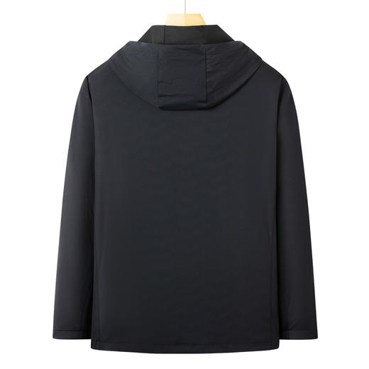 【可拆卸帽】【新款DSZ】大依优型大码男装连帽夹克加肥加大休闲夹克胖子宽松外套上衣户外 商品图1