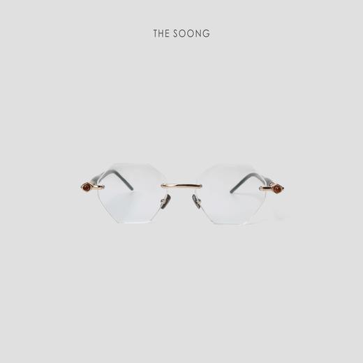 THESOONG|‘斯文败类’纯手工设计时尚轻奢无框防蓝光眼镜HWZB5002 商品图0