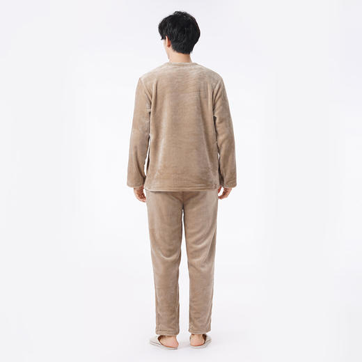 都市丽人都市锋尚睡衣超值精选长袖法兰绒厚男士法兰绒套装FHT2D2 商品图3