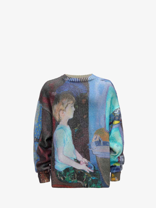 JW Anderson | 抽象全数码电脑印花细针织毛衣 商品图4