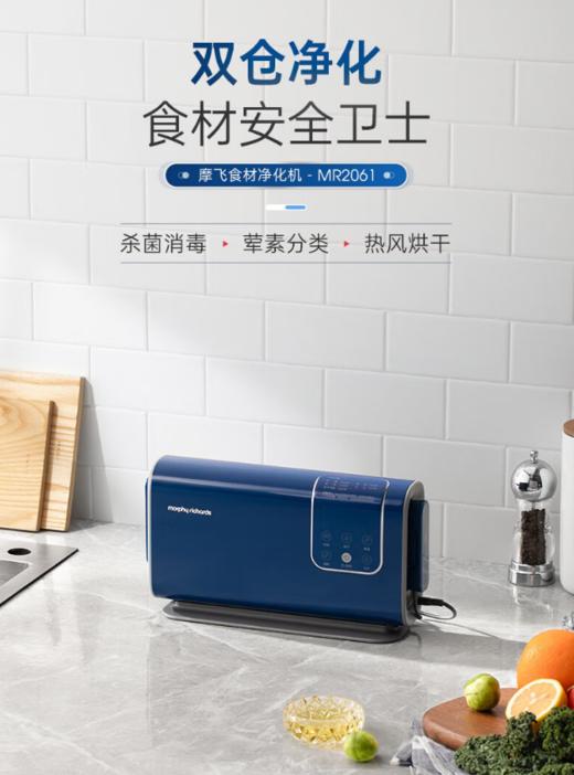 摩飞电器（13540） 果蔬清洗机净化器洗菜消毒神器蔬菜净化器洗菜机水果清洗食材净化机农药残留清洗机 MR2061 商品图0