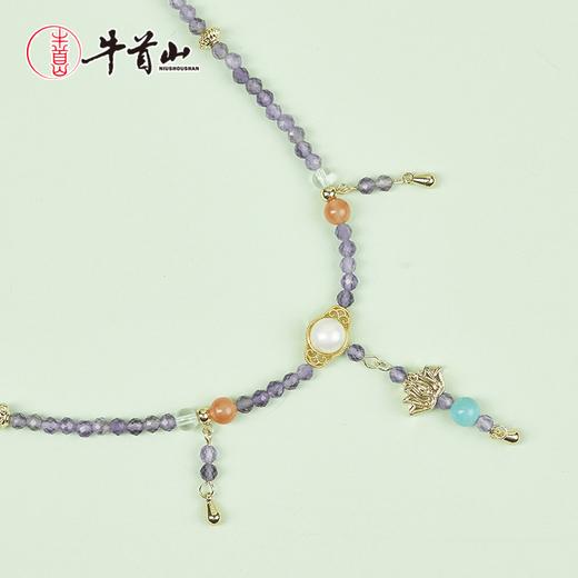 牛首山璎珞项链宝石玛瑙项链颈链配饰节日礼物送老婆 商品图3