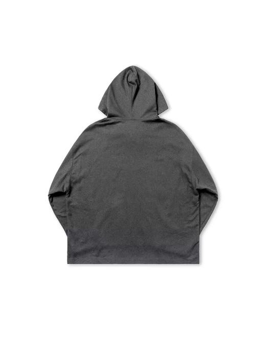 EviStub/E-4QWY725/仿羊毛肌理混纺复古垂坠Baja帽衫连帽卫衣 商品图1