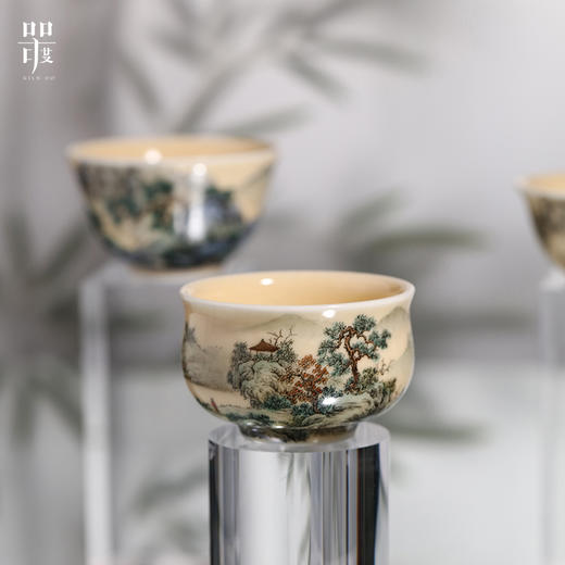 问鼎器度汝窑照莹杯（山水） 商品图1